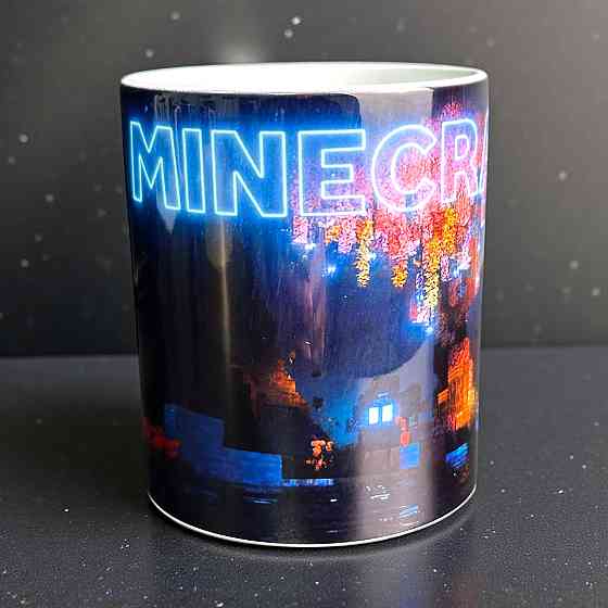 Чашка Майнкрафт 3 подарок для иргока в Minecraft Городище