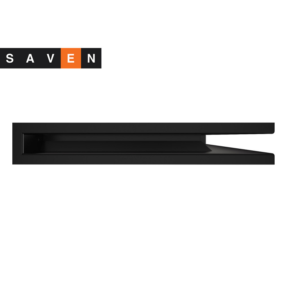 Вентиляційна решітка для каміна кутова права SAVEN Loft Angle 60х600х400 чорна Львів - фото 2