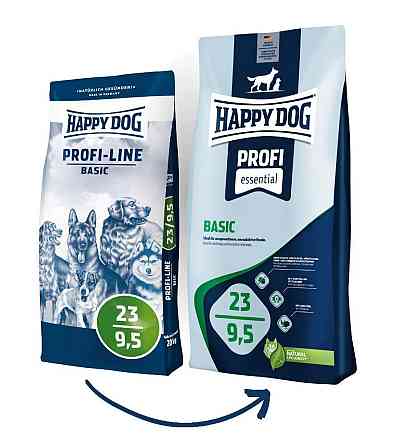 Happy Dog PROFI-LINE Profi Basic 23/9.5 збалансований сухий корм для всіх порід собак, 20 кг Вінниця