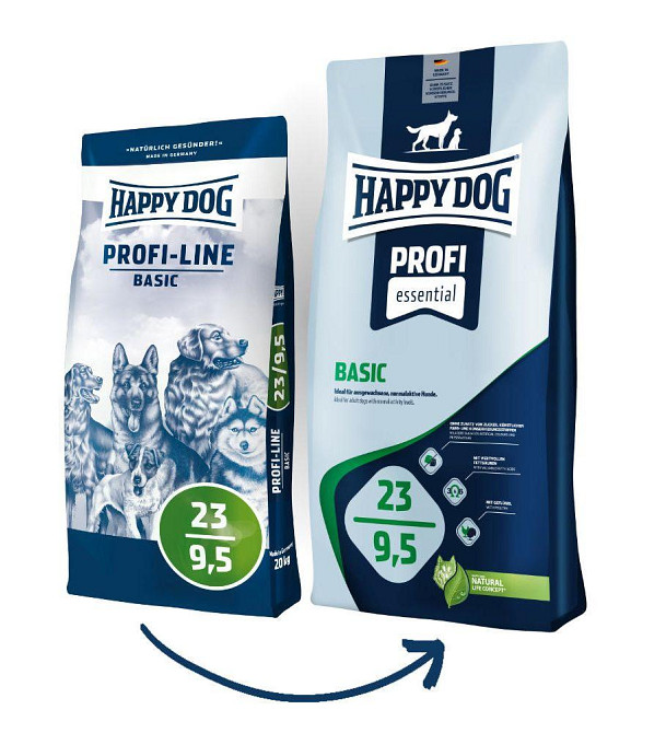 Happy Dog PROFI-LINE Profi Basic 23/9.5 збалансований сухий корм для всіх порід собак, 20 кг Вінниця - фото 1