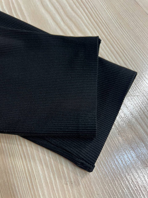 Лосини жіночі Kenalin D2 корсет на гачках в рубчик тонкі чорні, чорний, SM Київ - фото 18