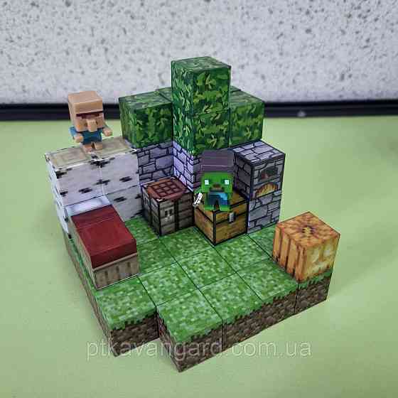 Конструктор магнітний майнкрафт 49 кубики магнітні блоки Dream World LZCK 021 Хмельницький