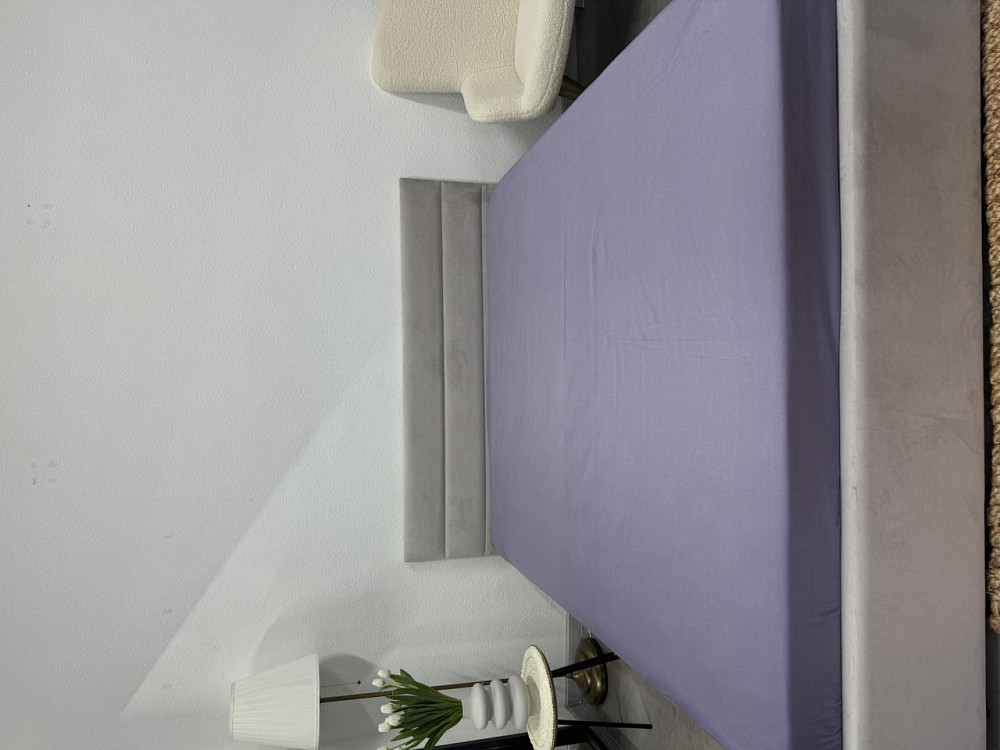 Простирадло на резинці Ecotton 90х200 см фіолетовий Nid Purple 24597 Коломия - фото 3