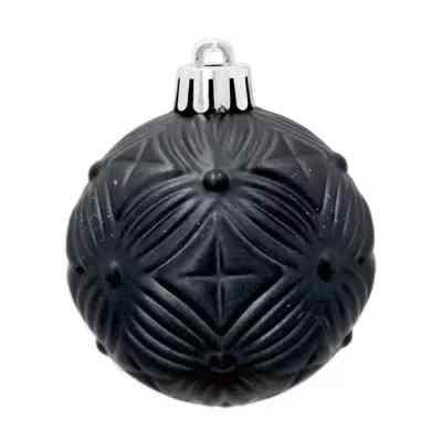 Ялинкова іграшка Chomik пластикові кульки компл. 16 шт, 6см, чорні (5900779853140_2) Вінниця