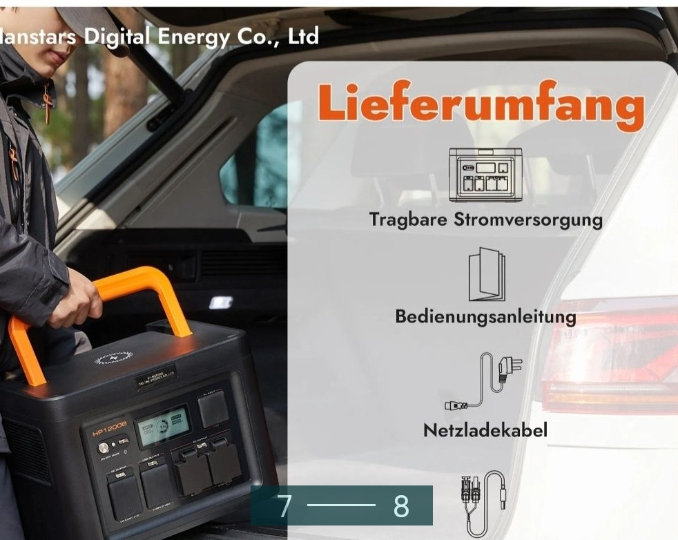 Портативна зарядна станція HANSTARS HP1200B. Нова. Киев - изображение 2