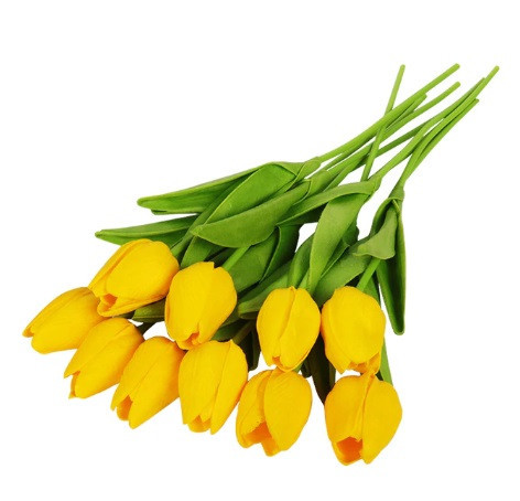 Штучні тюльпани 5 штук 34 см жовтий Київ - фото 3
