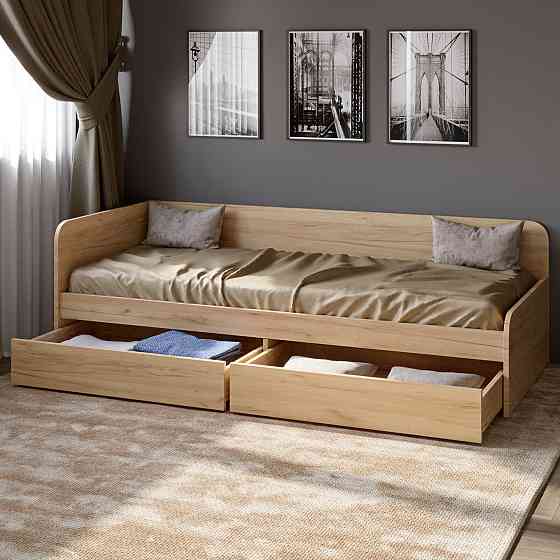 Ящики выдвижные 2 штуки Эверест для Кровати Соната-800 (к-кт) дуб крафт золотой (DTM-2674) Львов