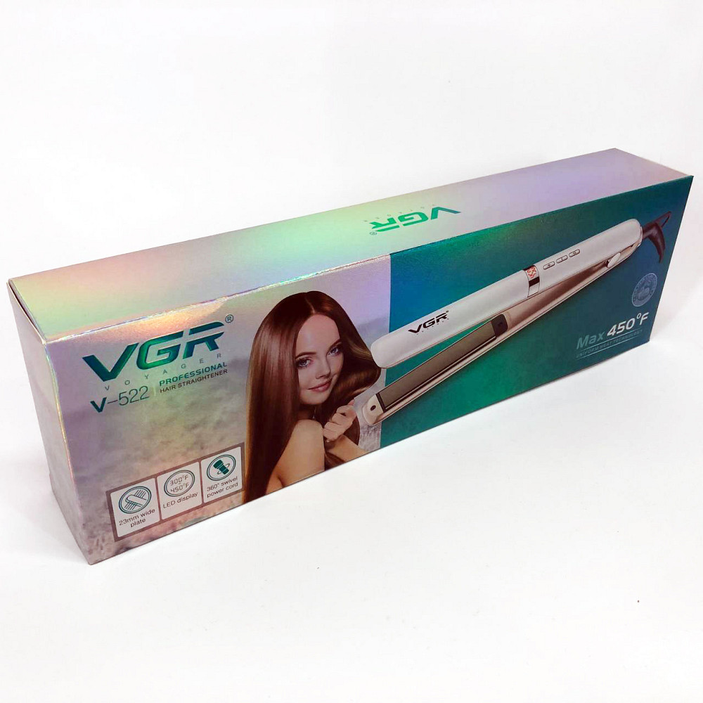 Випрямляч для густого волосся VGR V-522, Дбайливий випрямляч волосся, Плойка вирівнювач YL-54 Львів - фото 5