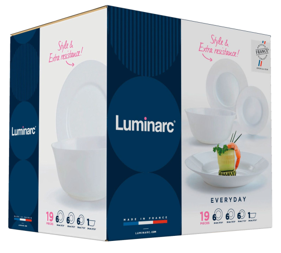 Сервіз столовий LUMINARC EVERYDAY, 19 предметів (6122524) Київ