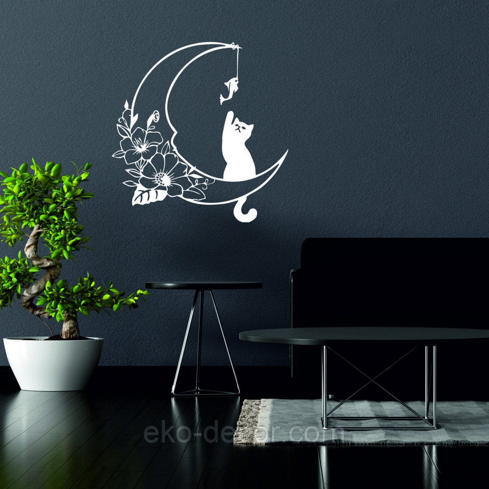 Декоративное настенное 3D Панно «Котёнок» Декор на стену с объемом 90*86 см, Белый Киев - изображение 2