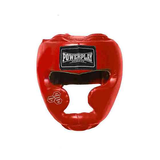 Боксерський шолом тренувальний PowerPlay 3043 Червоний XS Кам'янське