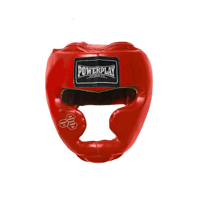 Боксерський шолом тренувальний PowerPlay 3043 Червоний XS Кам'янське - фото 2