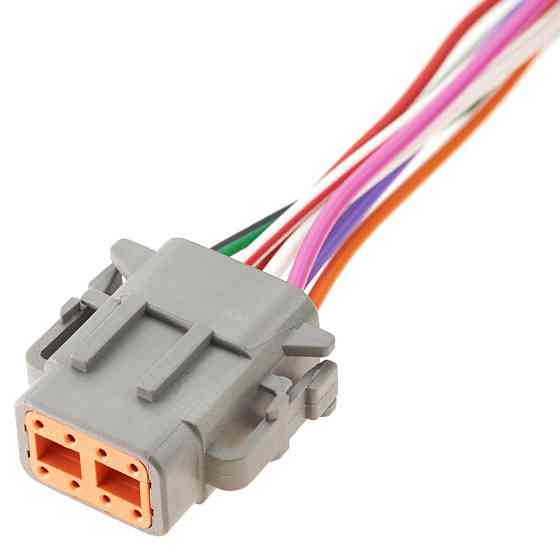 Роз'єм конектор с проводом, 8-кон., Спецтехника, DTM06-8S, DEUTSCH Америка, Британия, CAT, JCB, MAN Київ