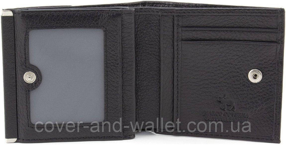 Черный женский кошелек небольшого размера из натуральной кожи Marco Coverna MC 213 Киев - изображение 5