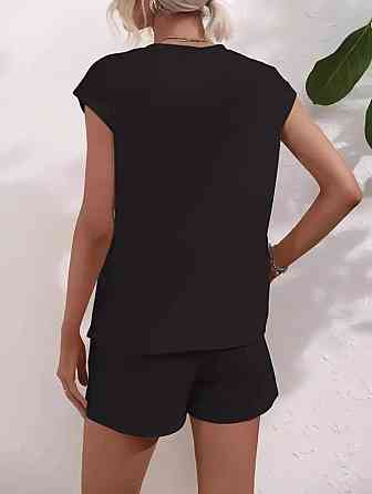 Жіночий костюм футболка з шортами Чорний 46/48 Харків