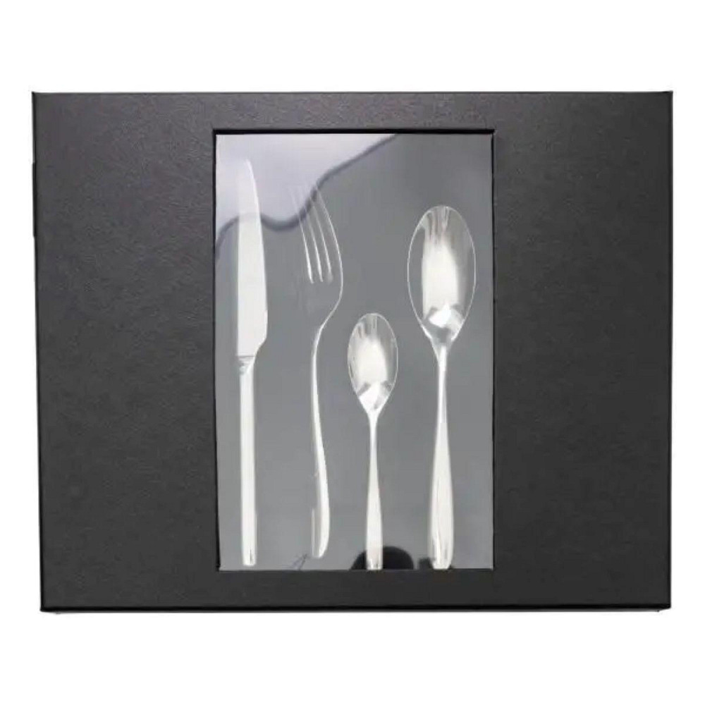 Столовый набор приборов на 6 персон, 24 предмета, серебристый Киев - изображение 3