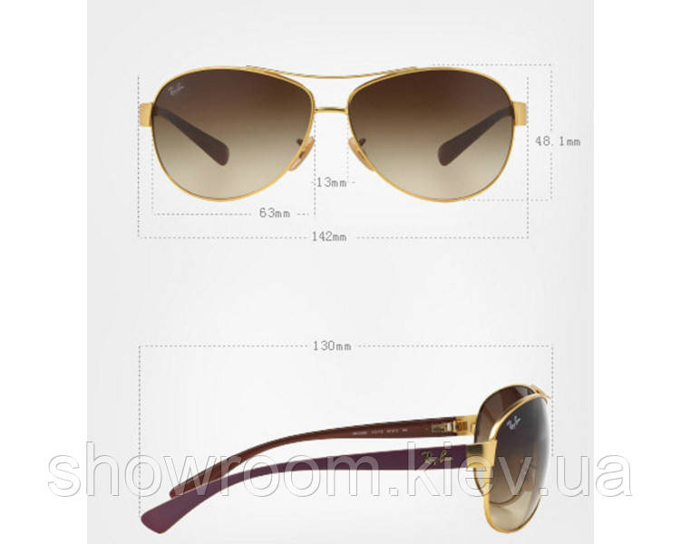 Сонцезахисні окуляри в стилі RAY BAN 3386 003 LUX Київ - фото 4