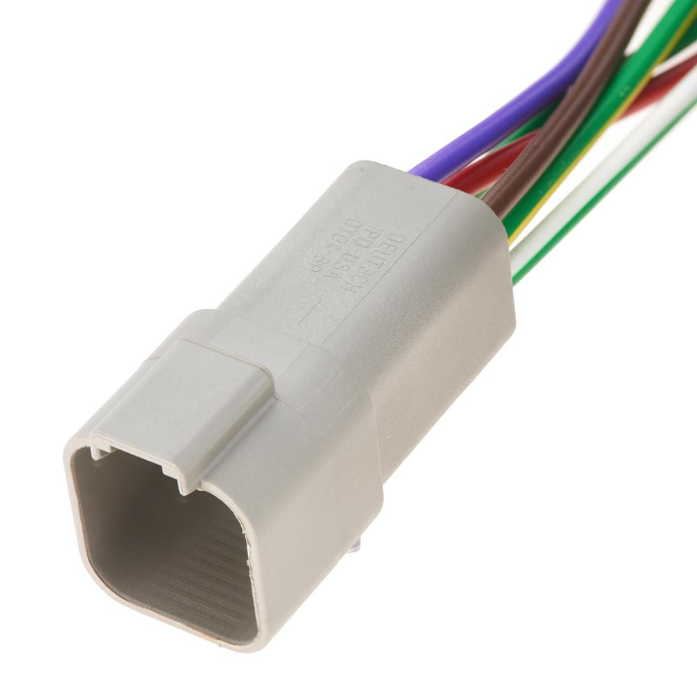 Електричний з'єднувач із дротом, 6-контактний, Спецтехніка, Сірий, Пластик, Київ - фото 1