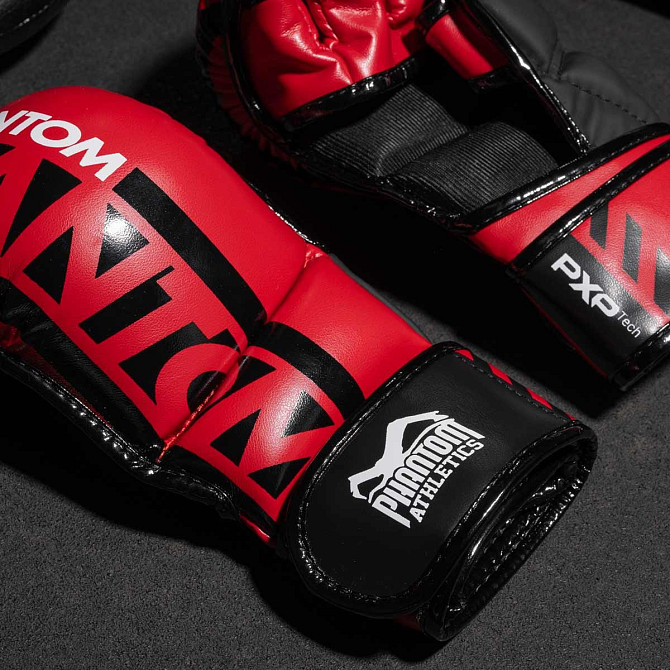 Рукавиці для ММА Phantom APEX Red L/XL (капа в подарунок)) Каменское - изображение 8