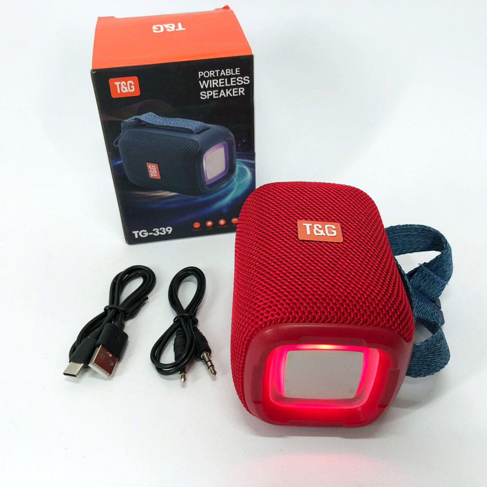 Хороша bluetooth колонка TG339, Колонка з динамічним led підсвічуванням з ргб підсвічуванням VH-43 Львів - фото 16