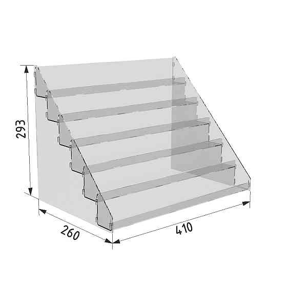 Подставка под лаки EKOSTAR 6 ярусов 410х293х260 мм Киев