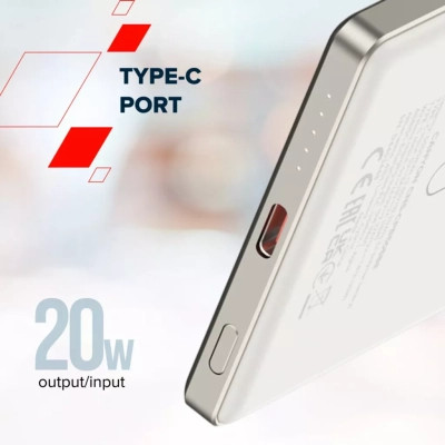 Батарея универсальная Canyon 5000mAh OnPower 505 slim Magsafe PD/20W Beige (CNS-CPB505BE) Винница - изображение 8