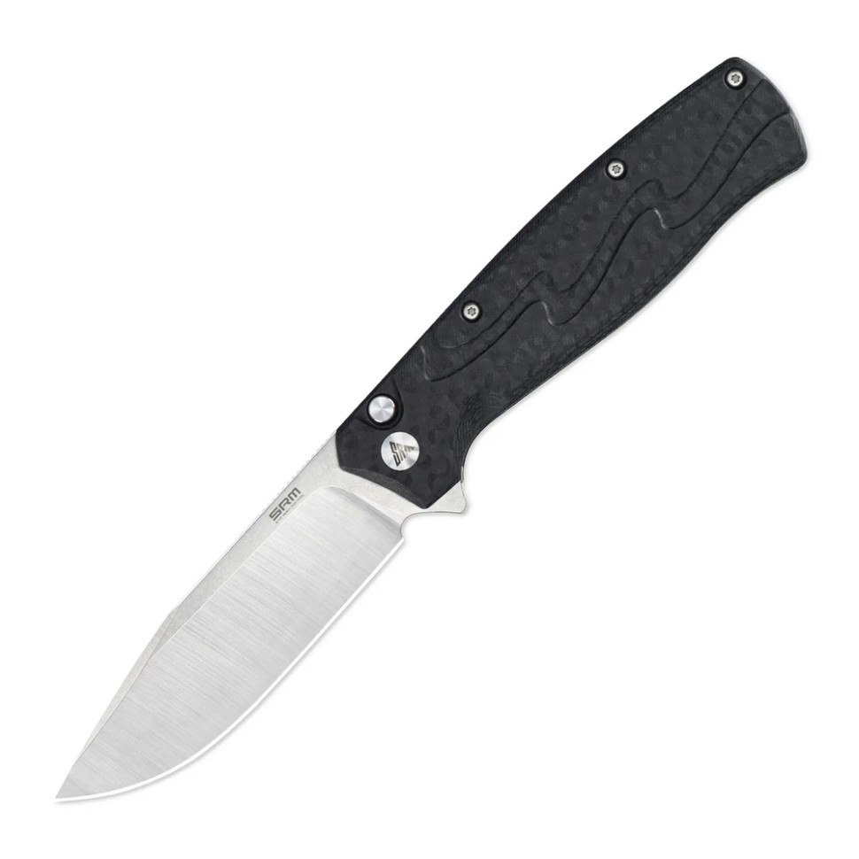 Ніж складаний туристичний SRM 221X-GB (9.2 см) 14C28N / G10 чорний Київ - фото 1