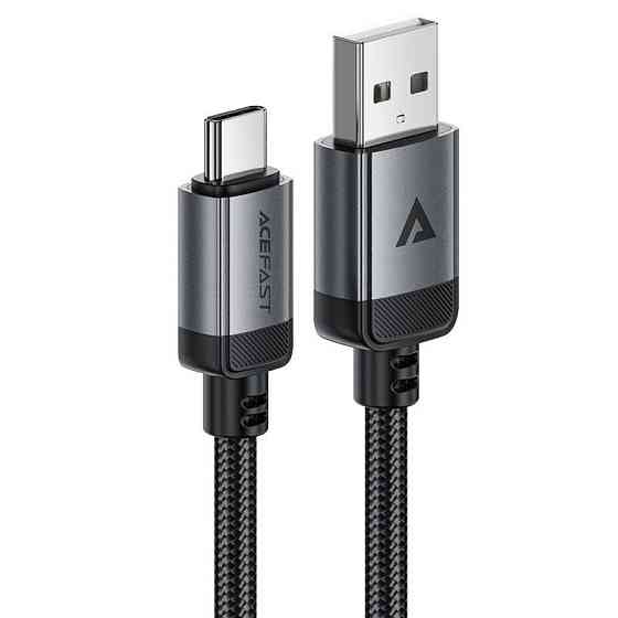 Кабель ACEFAST C20-04 USB-A to USB-C aluminum alloy charging data cable Black Одеса