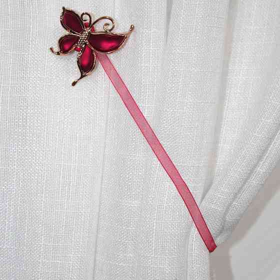 Магніти для штор і гардин (133м) Карнер набір 2 шт Червоний з золотистим (81-044) Київ