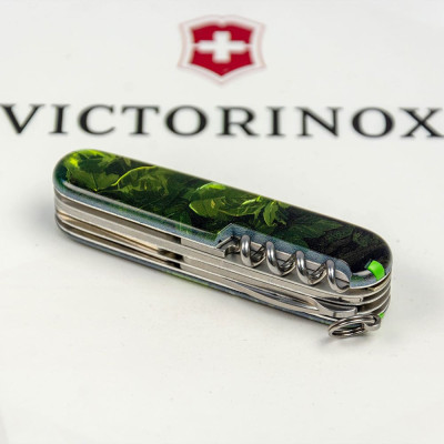 Нож Victorinox Huntsman Zodiac 91 мм Зелений дерев'яний дракон (1.3713.3_Z3240p) Винница - изображение 2