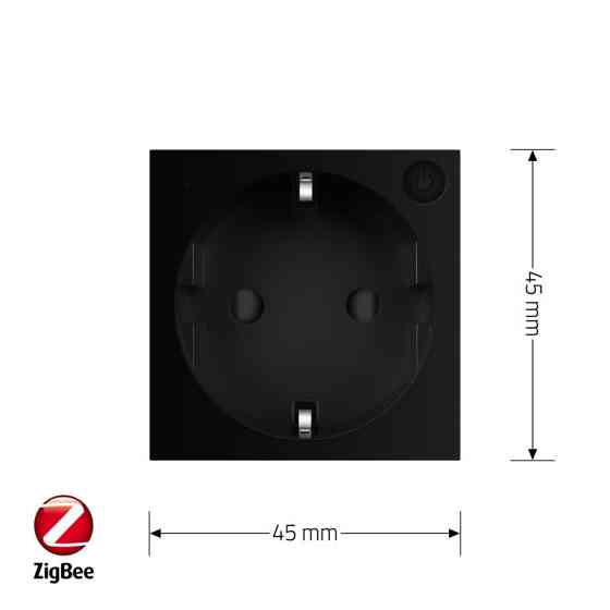 LIVOLO Розумна розетка LIVOLO ZigBee, з заземленням, чорна, 16А 230В, керування через Alexa / G Коломия