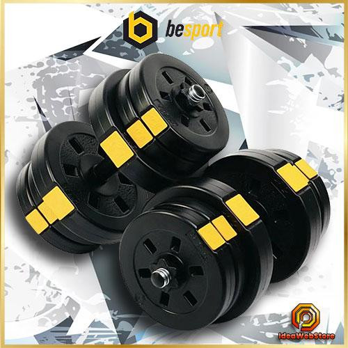 Гантели разборные со сменными дисками Besport 2x21 кг наборные композитная со сменными дисками гантели Киев - изображение 1