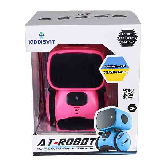 Інтеракт. робот з голосовим керуванням - AT-Rоbot (рожев., укр.) Дніпро