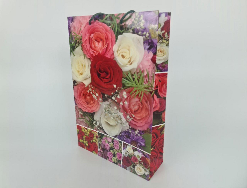 Большой бумажный пакет вертикальный  25/37/8(артBV-123) (12 шт) Харьков - изображение 2