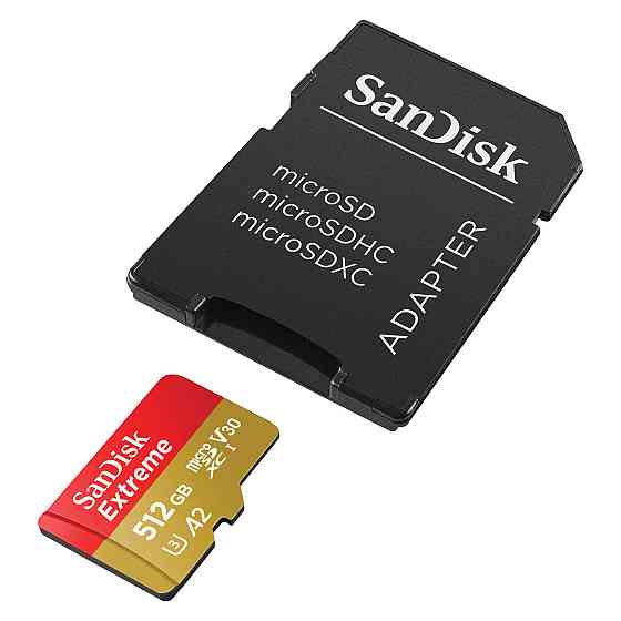 Карта памяти 512 ГБ microSDXC UHS-I U3 A2 SanDisk Extreme SDSQXAV-512G-GN6MA Киев