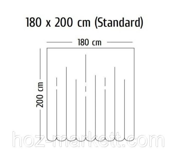 Штора в ванную тканевая Miranda Bamboos 180 х 200 см Харьков - изображение 6