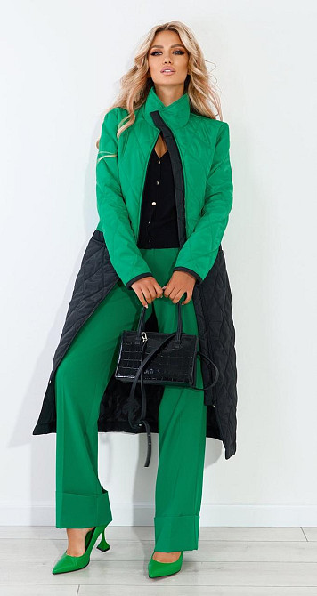 Двоколірне пальто Київ - фото 1