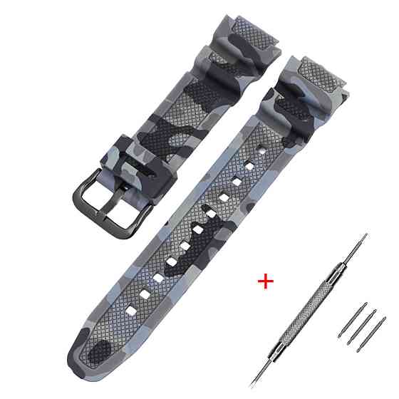 Ремешок для Casio G-Shock AQ-S800/AE-1200 Camo Gray BK SBR Киев