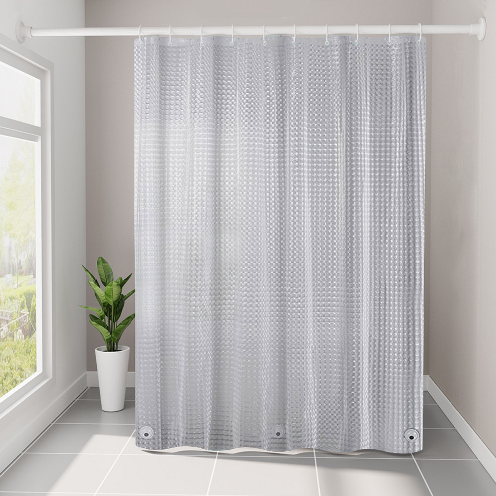 Шторка для ванной комнаты Bathlux 180 x 180 см люкс качество с водоотталкивающим покрытием, Прозрачная Каменец-Подольский - изображение 2