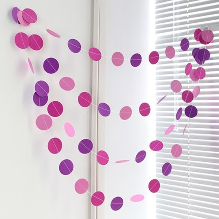 Гирлянда из кружочков на стену 4 м разноцветный Киев - изображение 1