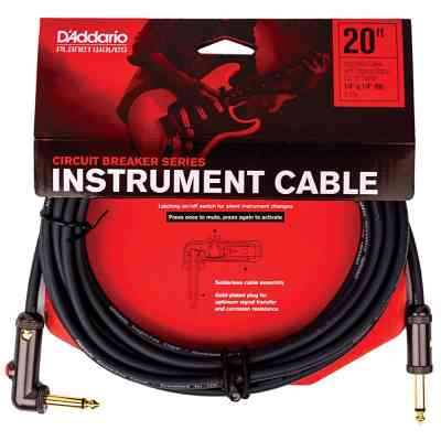 Инструментальный кабель D'Addario Curcuit Breaker Latching Switch 6m (PW-AGLRA-20) Винница