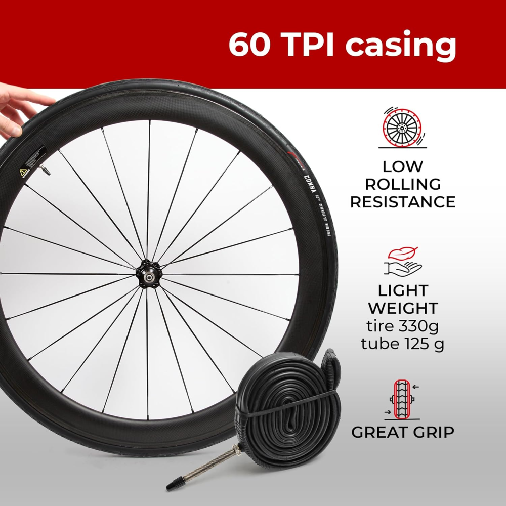 Комплект шосейних шин 700x23c Fincci 2шт Луцк - изображение 1