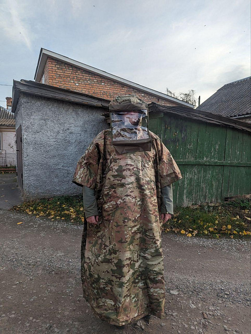 Антитепловізор потрійний захист пончо захист від тепловізорів, плащ костюм від тепловізора мультикам Дніпро - фото 5