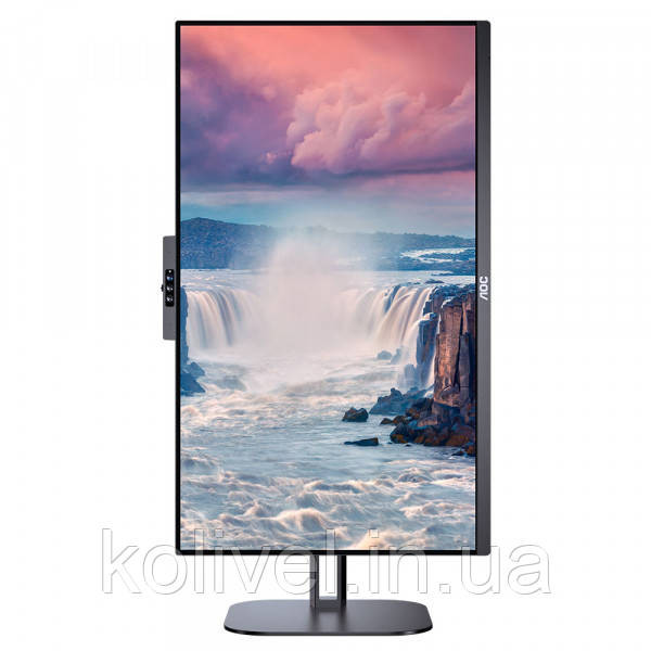 TFT 23.8" AOC 24V5CW/BK, FHD, IPS, 75Гц, 1 мс, HDMI, DP, USB-C, webcam, USB-hub, HAS, Pivot, колонки Київ - фото 4