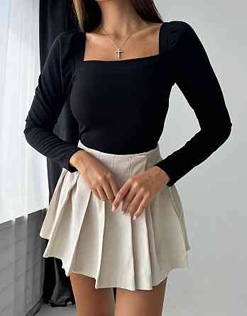 Женская базовая кофта с квадратным вырезом креп-дайвинг Черный, 46/48 Одесса