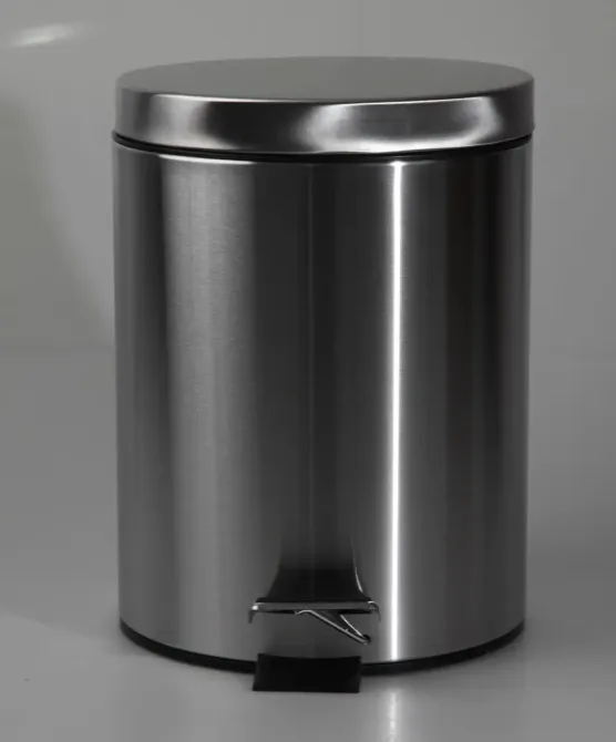 Відро для сміття кругле Zerix Solo-TC0105 SS Color мале 5 л колір нерж. сталь (ZX5897) Чернівці - фото 6