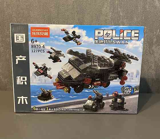 Конструктор LeleBrother Вертоліт 6в1, колір чорний, 127 деталь Киев