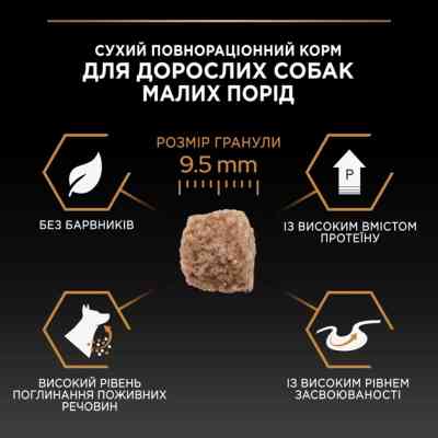 Сухой корм для собак Purina Pro Plan Dog Small&Mini Adult с курицей и рисом 3 кг (7613035114920) Винница