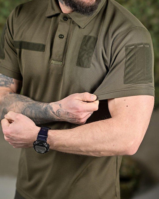 Тактична футболка поло PATRIOT олива ВТ6301 Одеса - фото 4