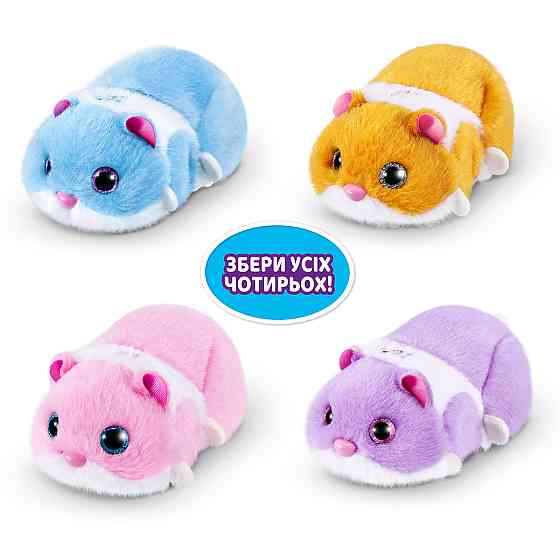 Інтерактивна м'яка іграшка S1 - Кумедний хом'ячок (блакитн.) Дніпро